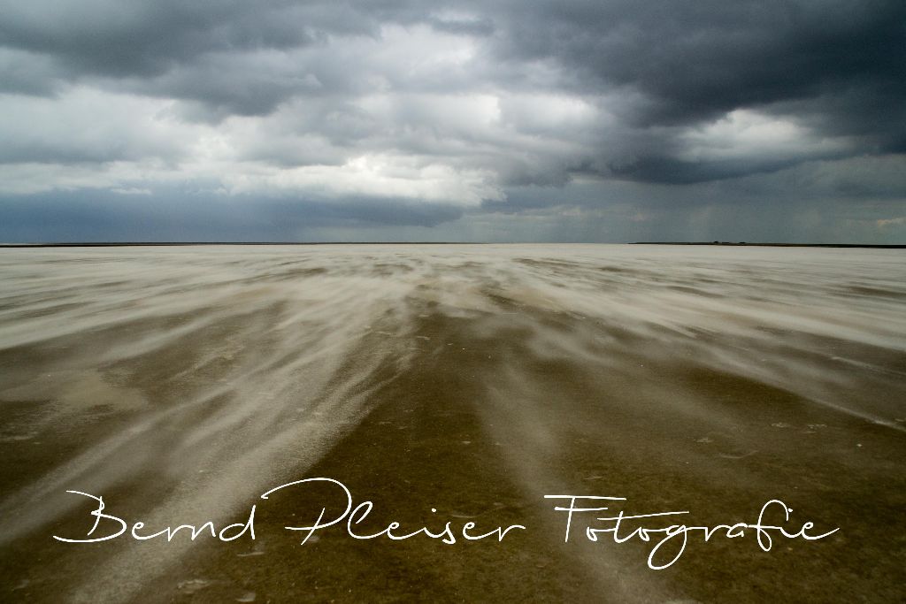 Sturm im Wattenmeer